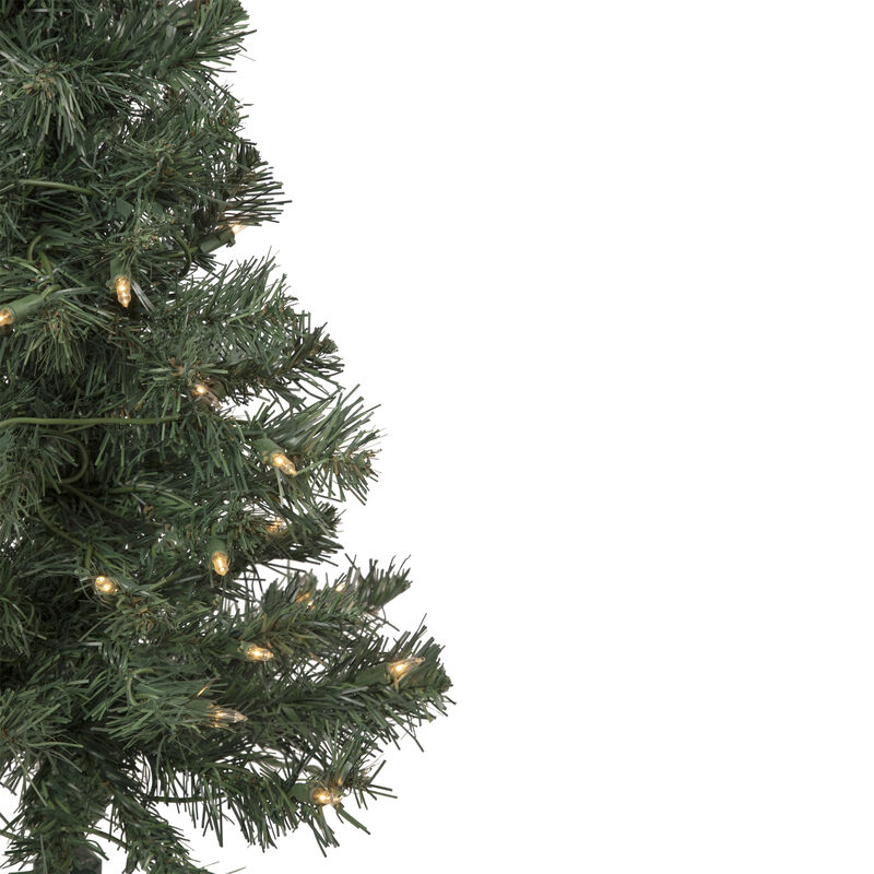 3' Pre-Lit Green Medium Blackwater Fir Artificial Christmas Tree - Clear Lights