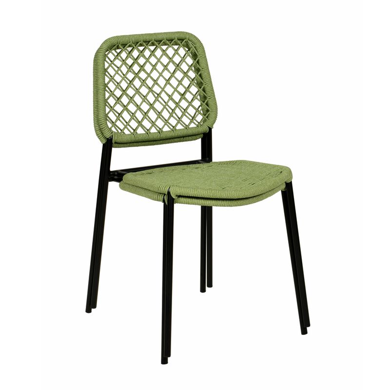 Lucy Natural Dyed Cord Outdoor Dining Chair
