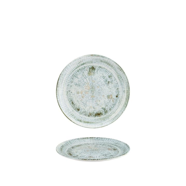 Odette dia.8.25" Round Decorated Porcelain Plate (Set of 4)