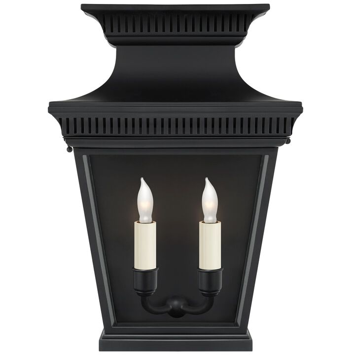 Elsinore Small 3/4 Wall Lantern in Black