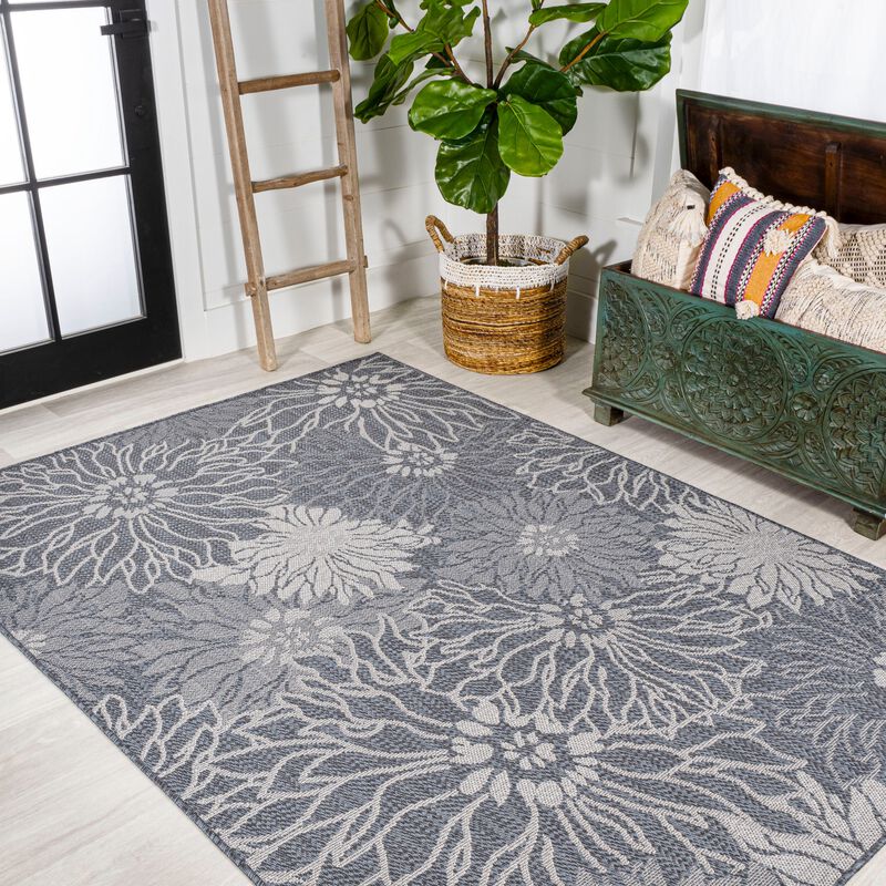 Bahamas Modern All Over Floral Indoor/Outdoor Area Rug