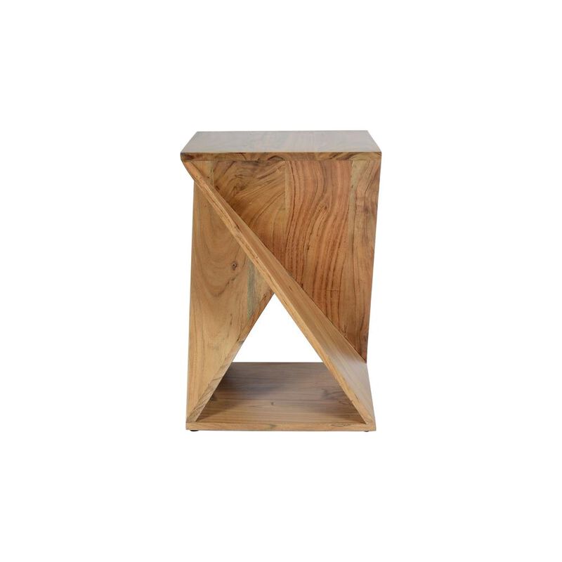 Jofran Solid Mango Hardwood Modern Angled Jasper Table