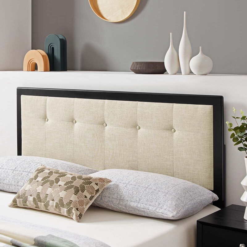 Modway - Draper Tufted Queen Fabric and Wood Headboard