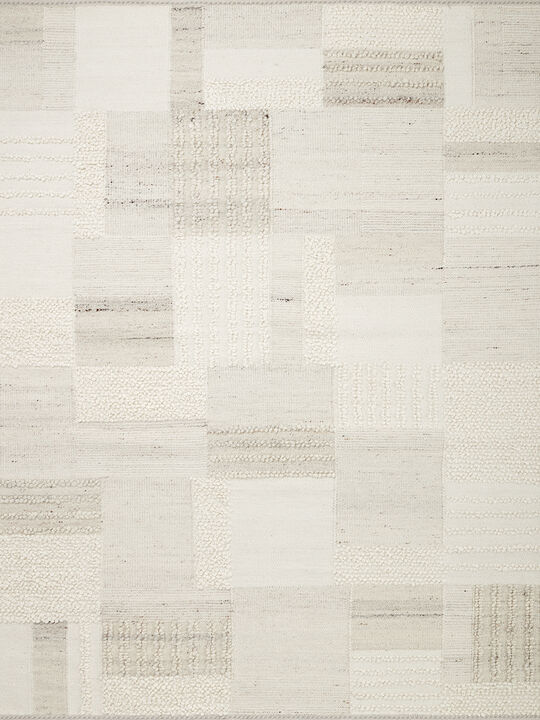 Manfred MAN01 Ivory/Pebble 4' x 6' Rug