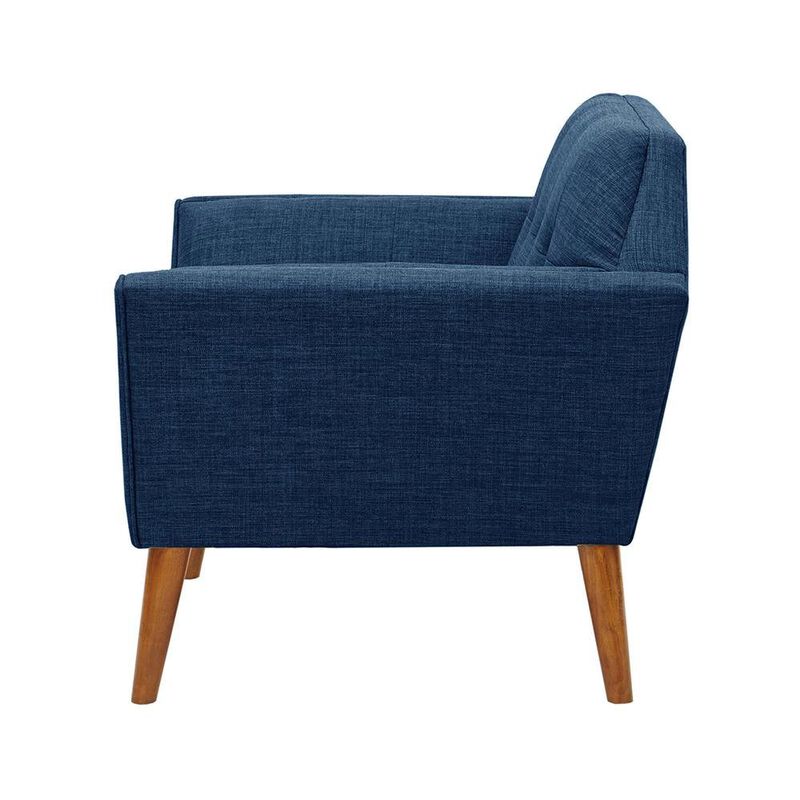Starlight Canyon Home Blue Upholstered Accent Chair with Solid Wood Frame, Comfortable Armchair