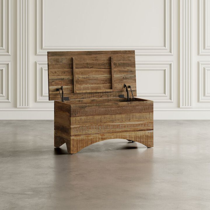 Jofran Reclamation 36 Rustic Reclaimed Solid Wood Storage Chest Cabinet