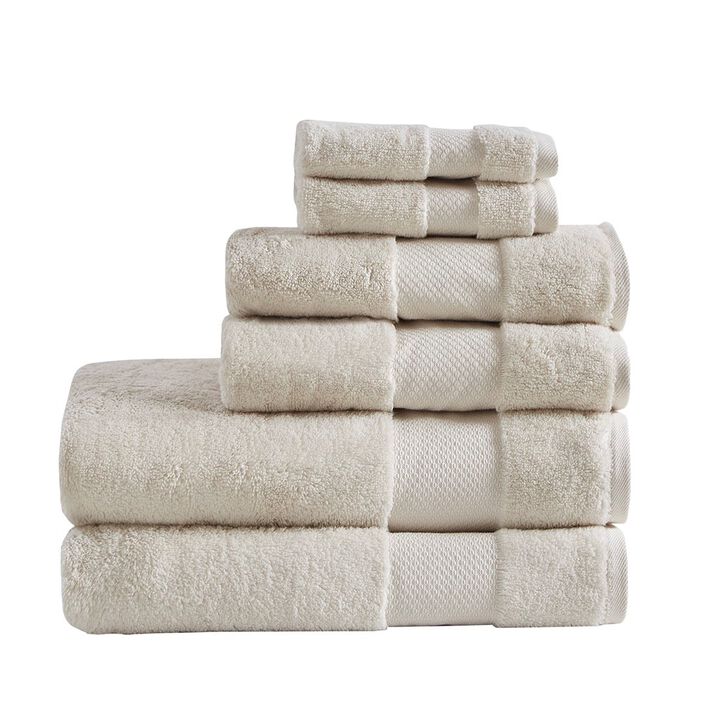 Gracie Mills Thalia 6-Piece 600gsm Turkish Cotton Bath Towel Set