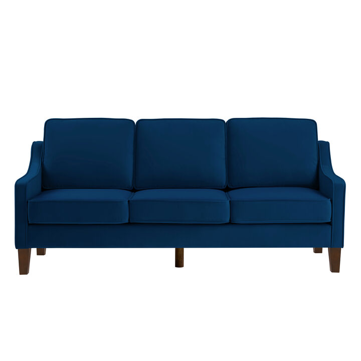Merax Upholstered Velvet Sofa Couch with Wood legs
