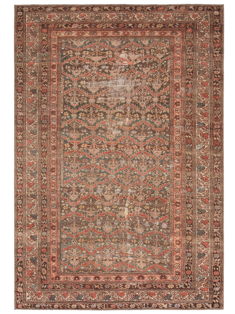 Gracia GAR08 Brown 4' x 6' Rug