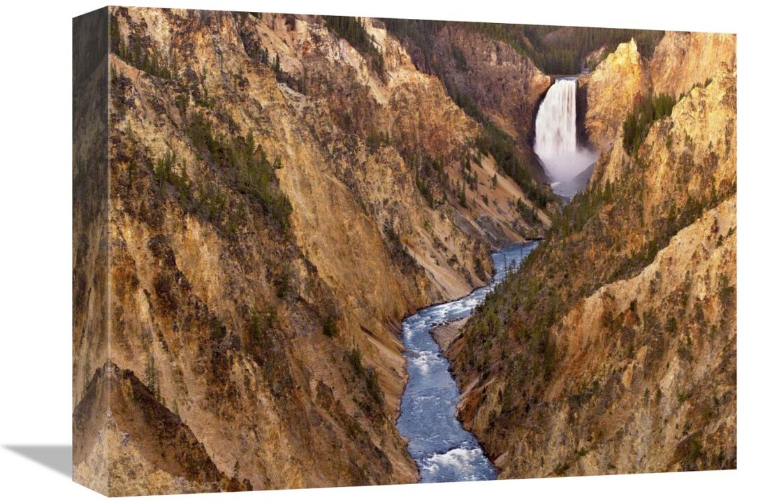 Lower Yellowstone Falls, Yellowstone National Park, Wyoming-Canvas Art-16x12
