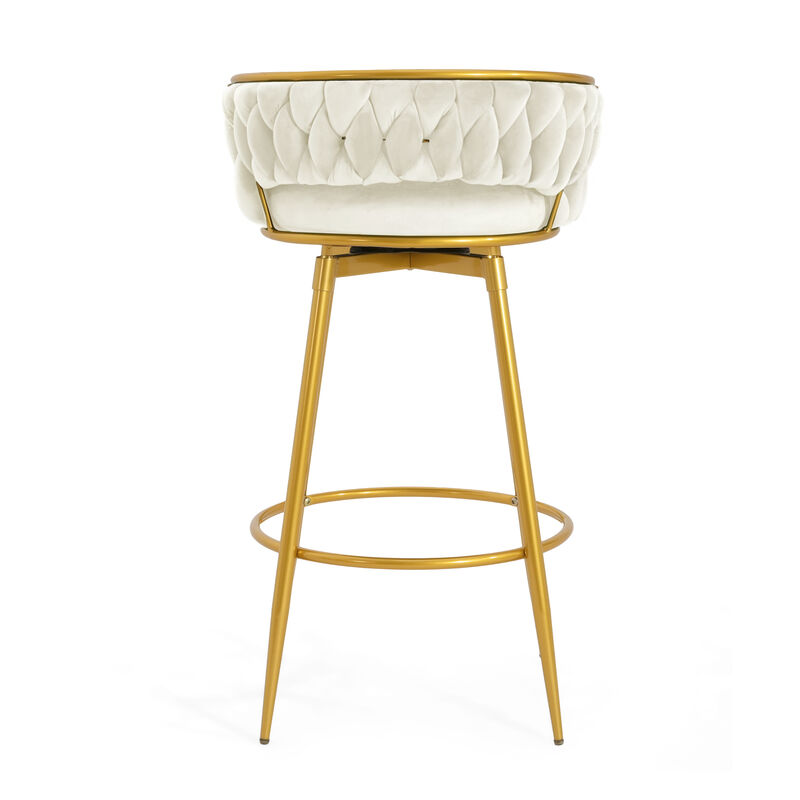 Merax Swivel Counter Height Bar Stools Set of 2