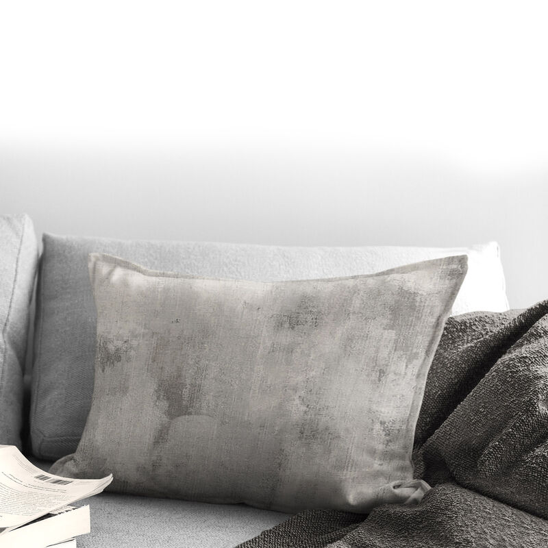 6ix Tailors Fine Linens Thiago Linen Taupe (Marble) Decorative Throw Pillows