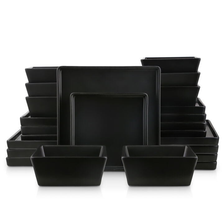 Stone Lain Grace Stoneware 24 Piece Dinnerware Set