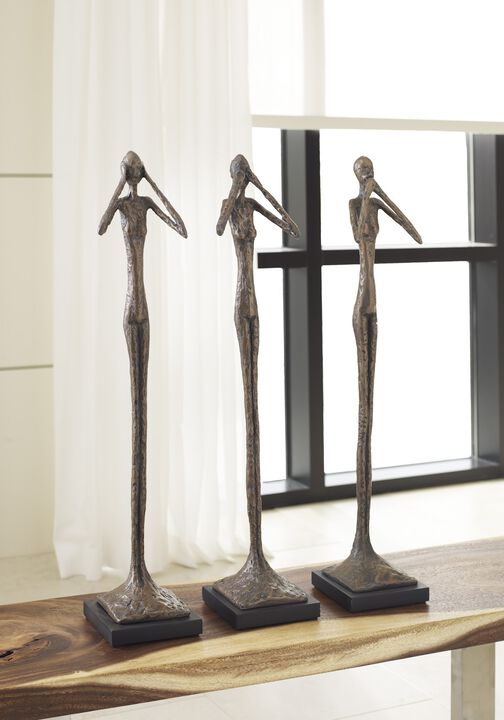 Speak No Evil Slender Sculpture