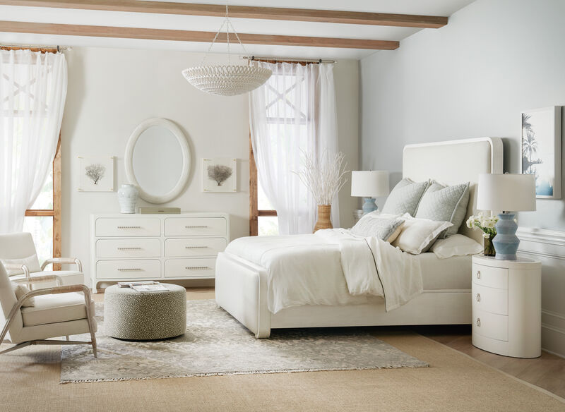 Serenity Ashore Queen Upholstered Panel Bed