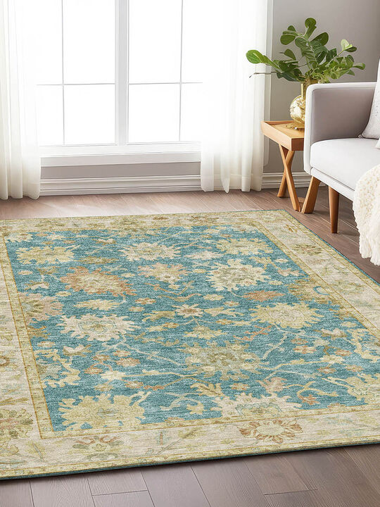 Hatay HY2 Teal 3' x 5' Rug