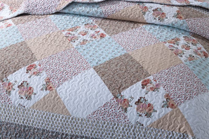 MarCielo 3 Piece Quilted Bedspread Quilt Set Lightweight Bedspread