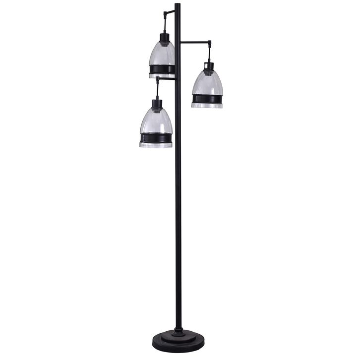 Painted Black Floor Lamp (Set of 2)
