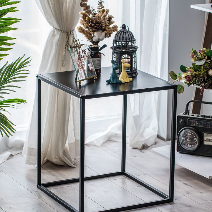 Table Appoint End Table Industrial Square Furniture