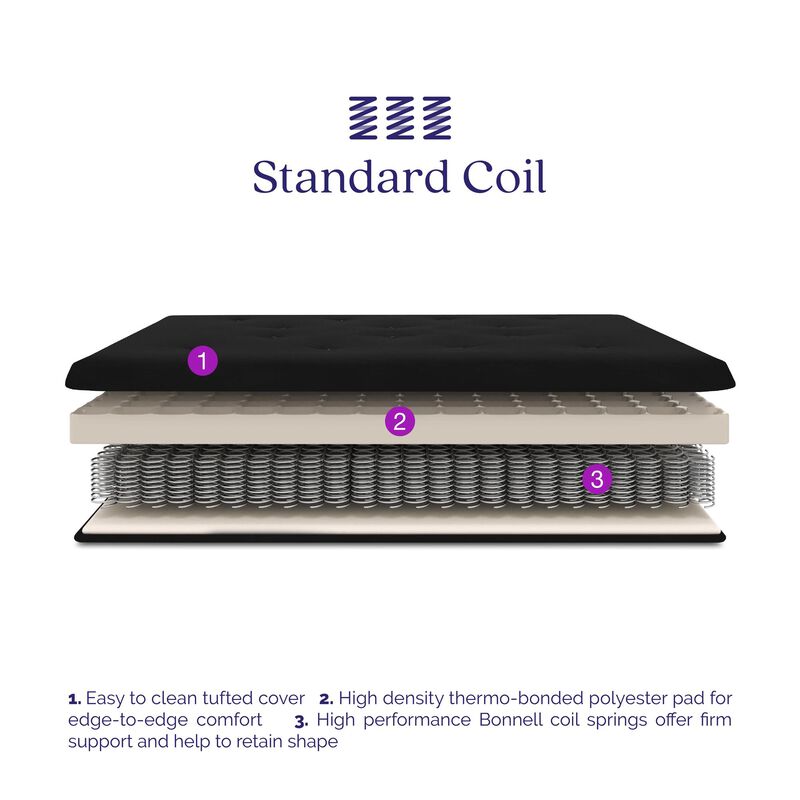 Signature Sleep Braga 6-Inch Spring Coil Futon Mattress