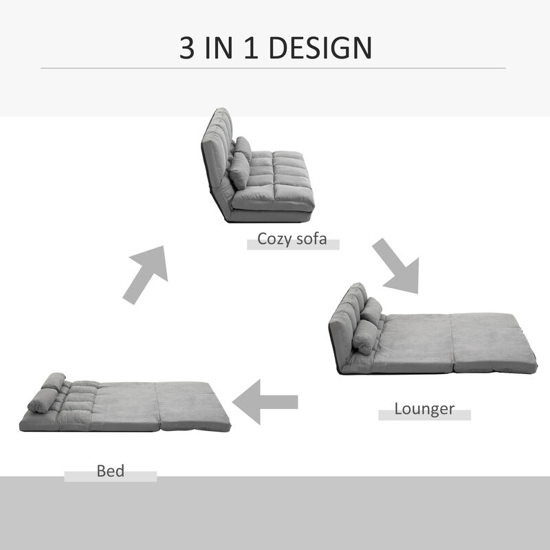 Merax Convertible Floor Sofa Chair Folding Couch Bed