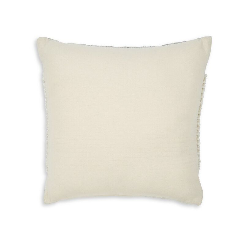 Throw Pillow Set of 4, 20 Inch, Polyester, Handwoven Stripes, Beige Cotton -