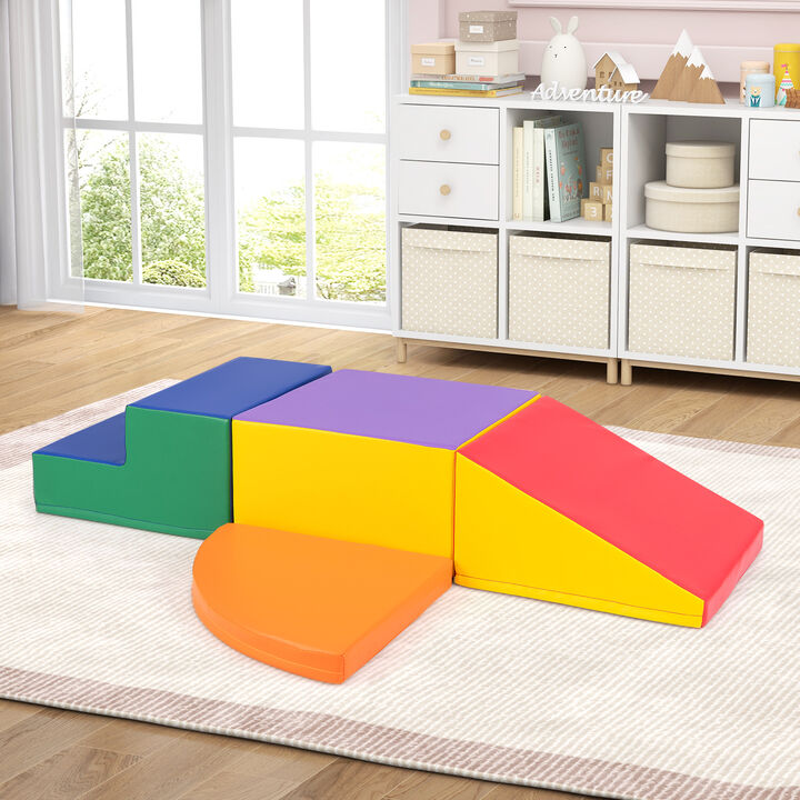 4-Piece Climb and Crawl Foam Block Play Set for Infant Baby