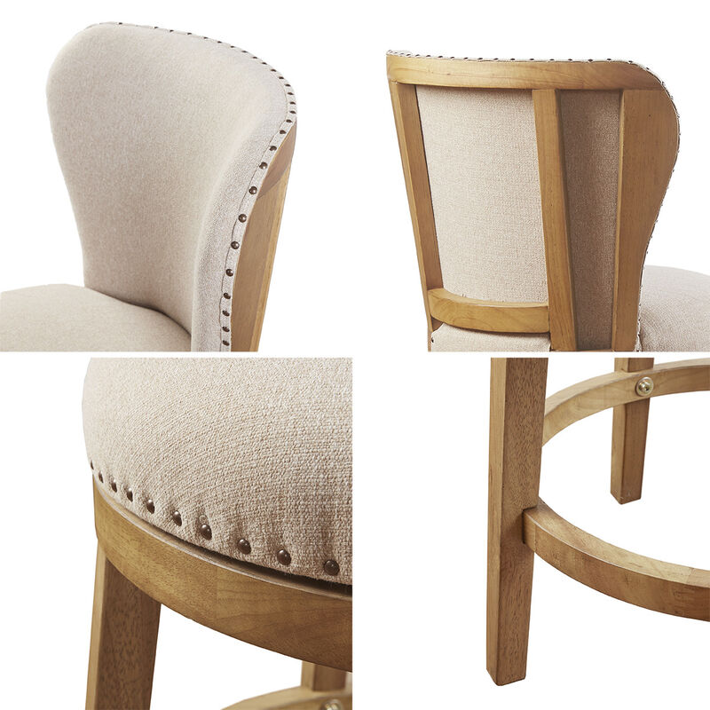 Stewart Upholstered 360 Degree Swivel Counter Stool 25"