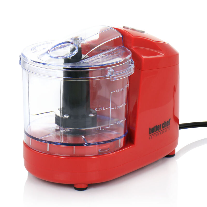 Better Chef Compact 12 Ounce Mini Chopper in Red