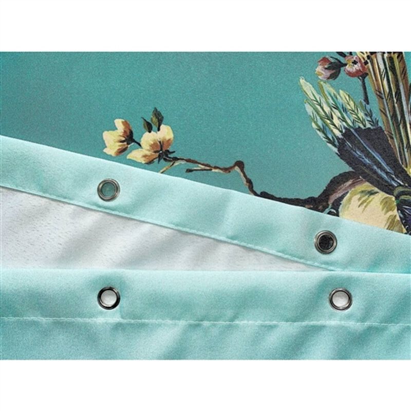 Elegant Floral Shower Curtain – Japanese Tree, Birds & Butterflies for a Serene Home Aesthetic