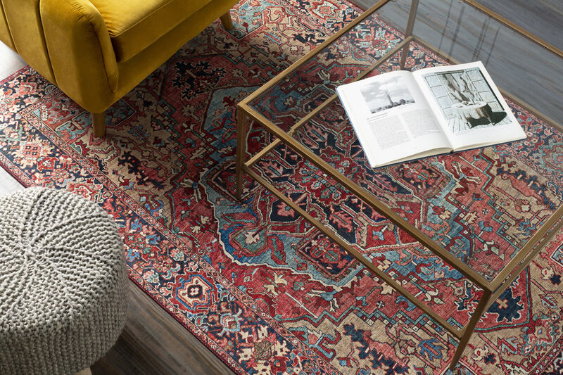 Iris IRS-2310 7'6' x 9'6' Red Rug