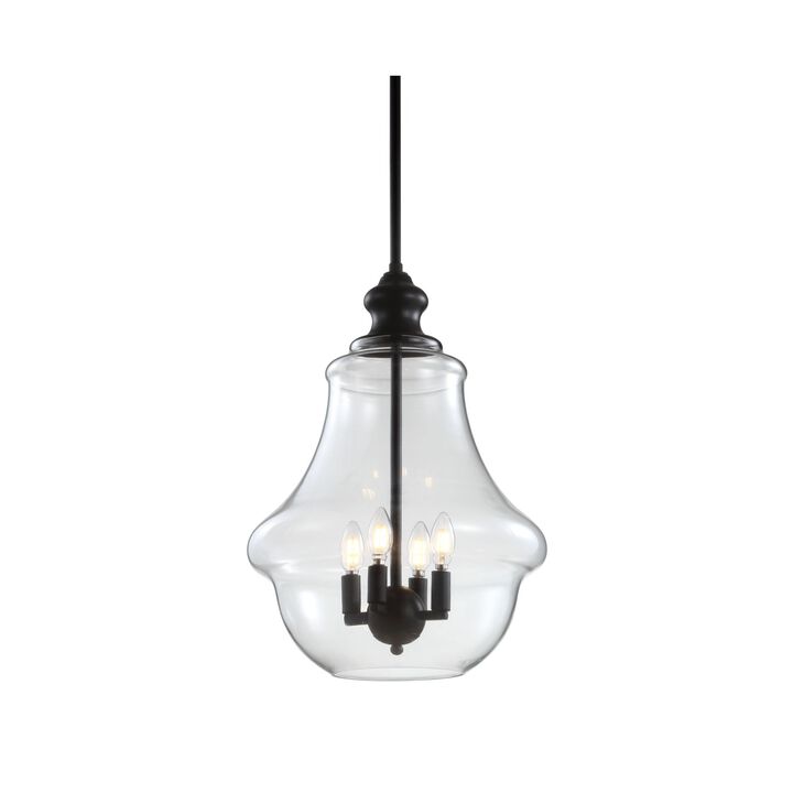 Adam Adjustable Metal/Glass LED Pendant