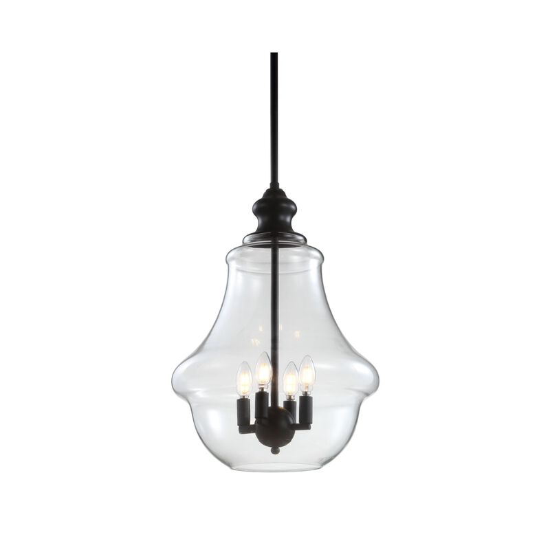 Adam Adjustable Metal/Glass LED Pendant