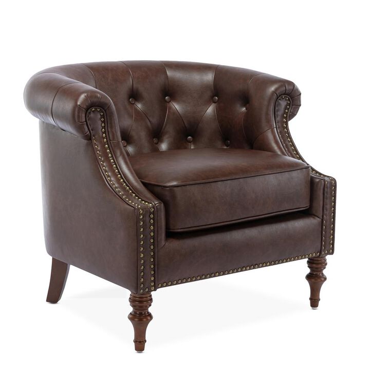 Comfort Pointe Chesterfield Button Tufted Accent Chair
