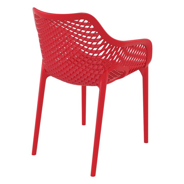 32.25" Yellow Outdoor Patio Dining Arm Chair - Extra Large