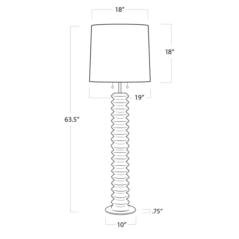 Coastal Living Accordion Floor Lamp