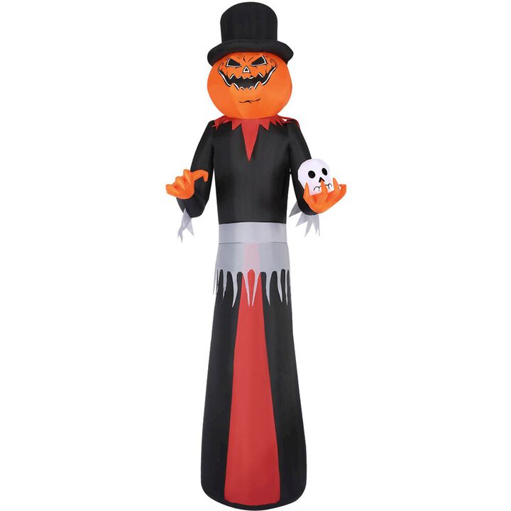 Haunted Hill Farm 12ft Inflatable Jack O Lantern w/ Lights