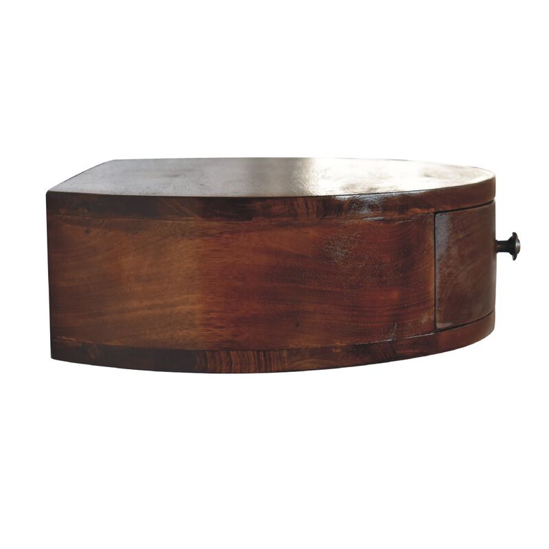 Artisan Furniture Solid Wood Lunar 1 Drawer Floating Bedside