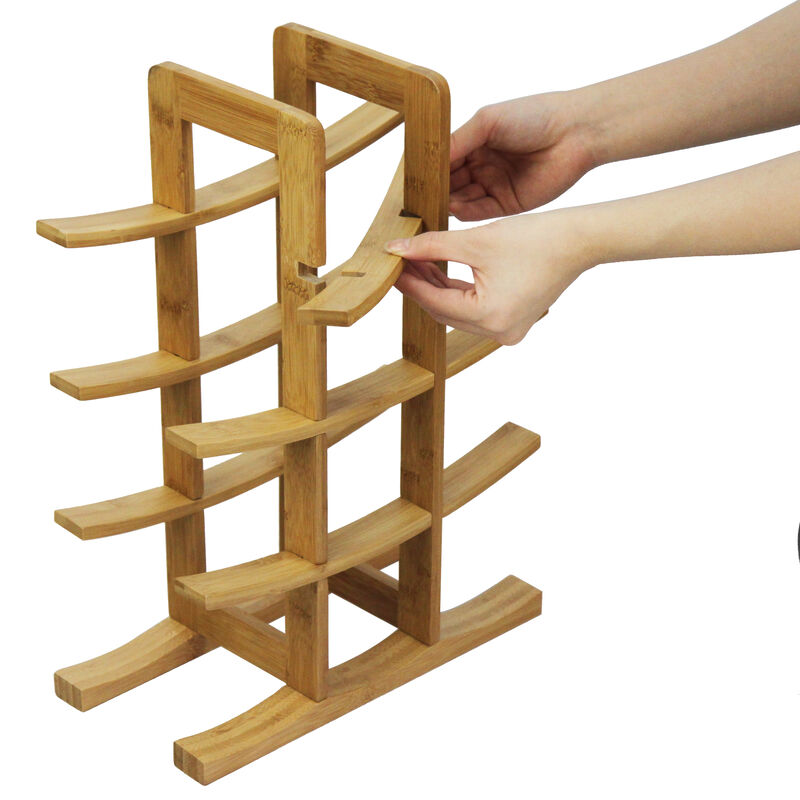 Oceanstar 12-Bottle Natural Bamboo Wine Rack