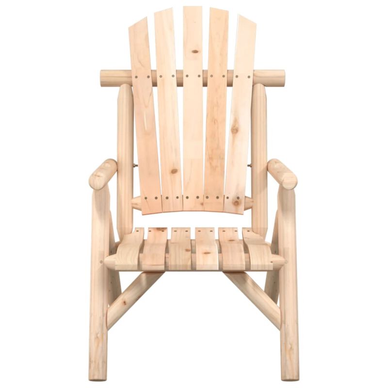 vidaXL Patio Chair 26.8"x33.9"x40.6" Solid Wood Spruce