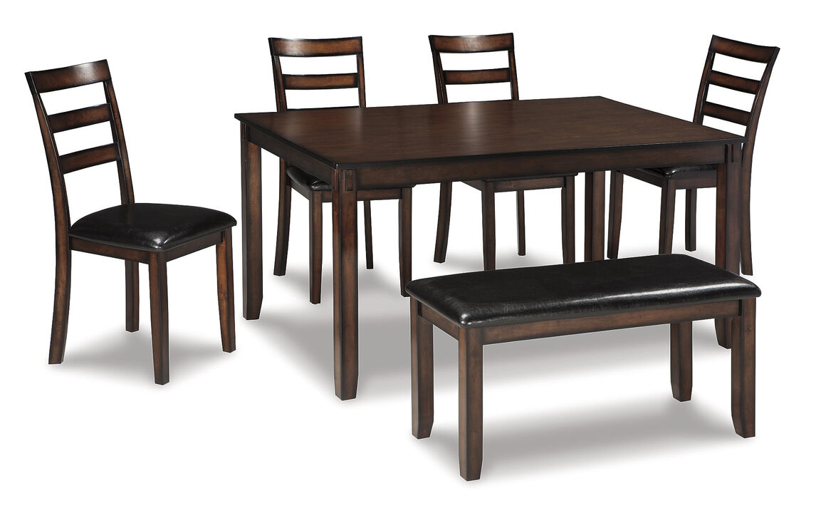 Coviar Table and Chairs with Bench