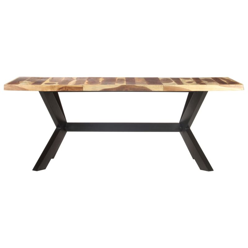 vidaXL Dining Table 78.7"x39.4"x29.5" Solid Wood with Sheesham Finish