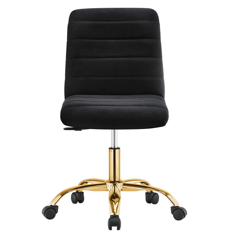 Modway Ripple Home Office Desks and Chairs, Gold Black