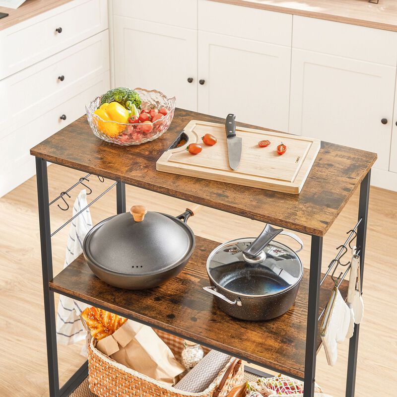Versatile Metal Baker’s Rack for Kitchen Storage and Organization