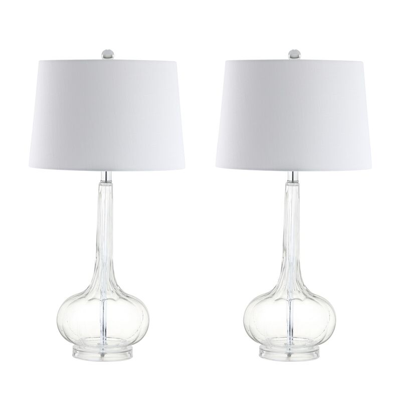 Bette Glass Teardrop LED Table Lamp (Set of 2)