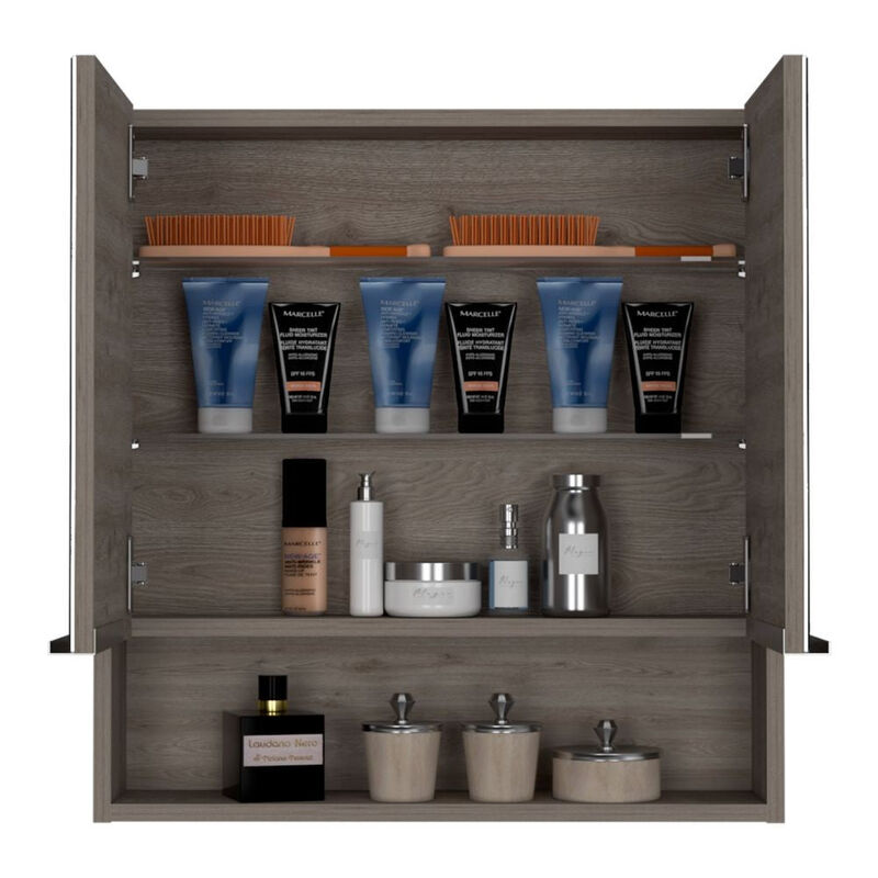 Medicine Cabinet With Mirror Lexington, Bathroom, Light Gray