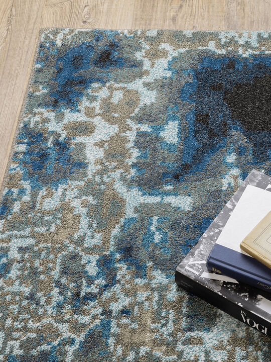 Venice 3'10" x 5'5" Blue Rug