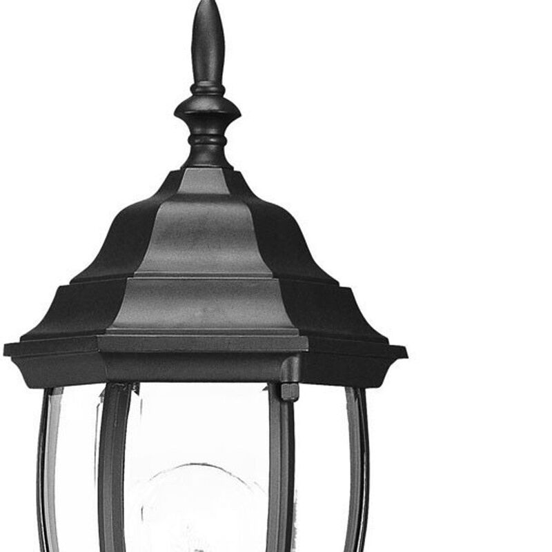 Hivvago Matte Black Globe Lantern Wall Light