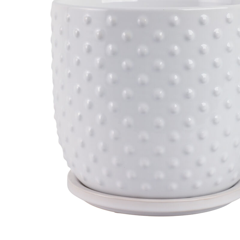 Tiny Dots Planter with Saucer Set