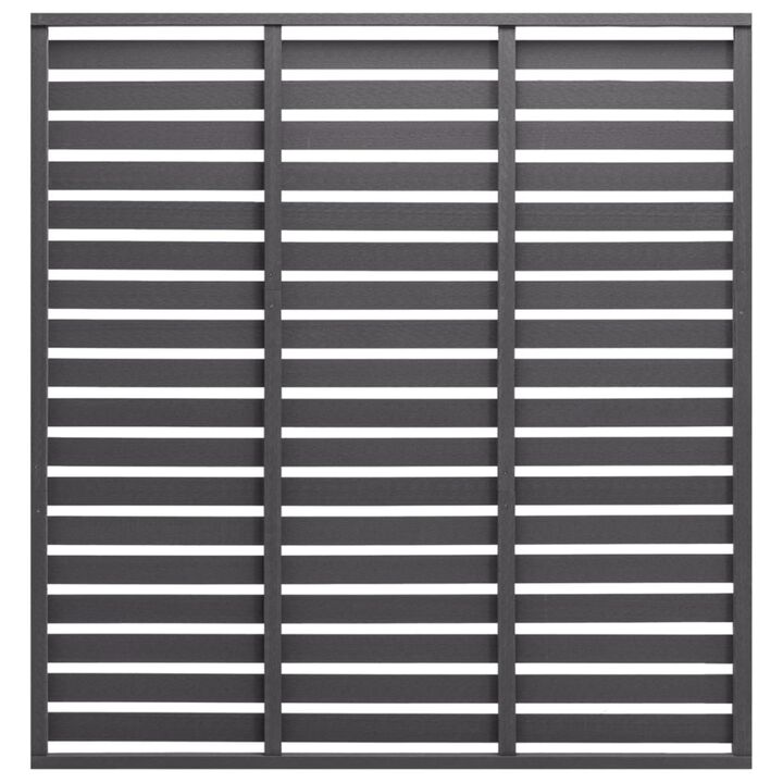 vidaXL Fence Panel WPC 70.9"x70.9" Gray